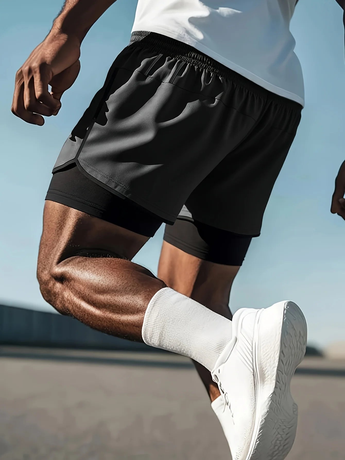 Men's Two-in-one Sports Shorts 