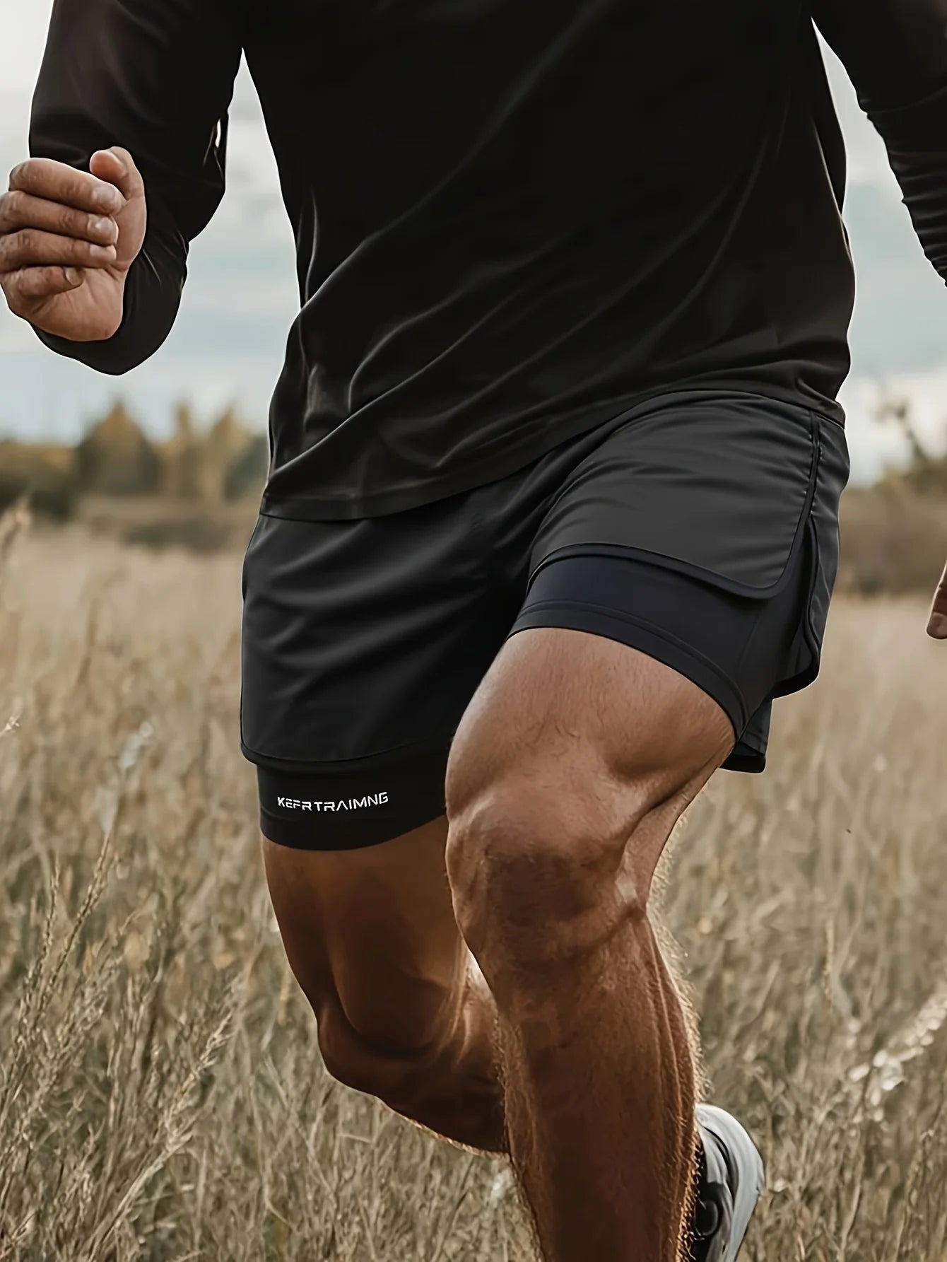 Men's Two-in-one Sports Shorts 