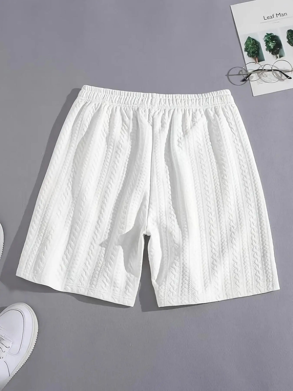 Men's Knitted Plain/ Sports & Casual Shorts