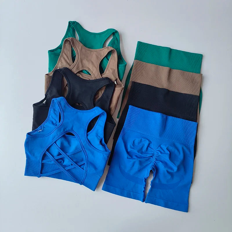 2 PCS Women's Seamless Training Set