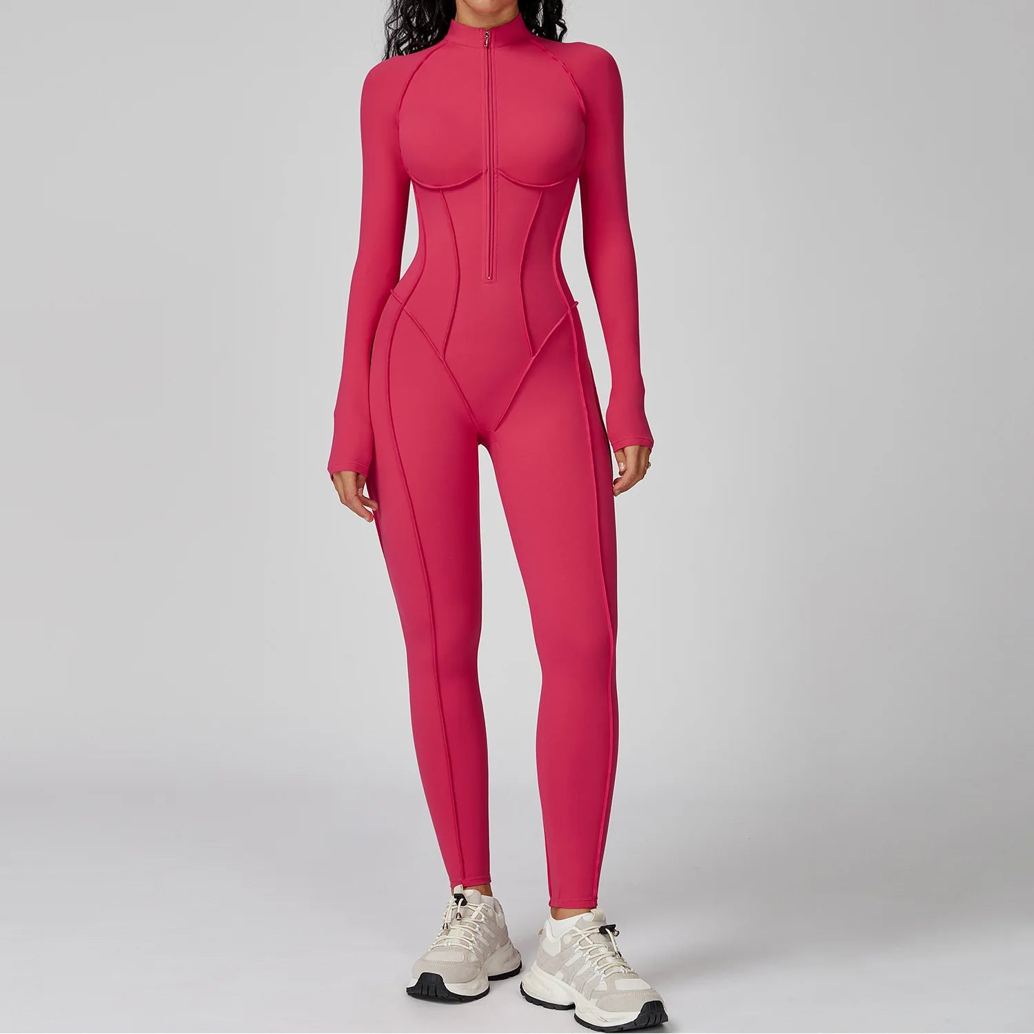 Long Sleeved Women's Zipper Tracksuits
