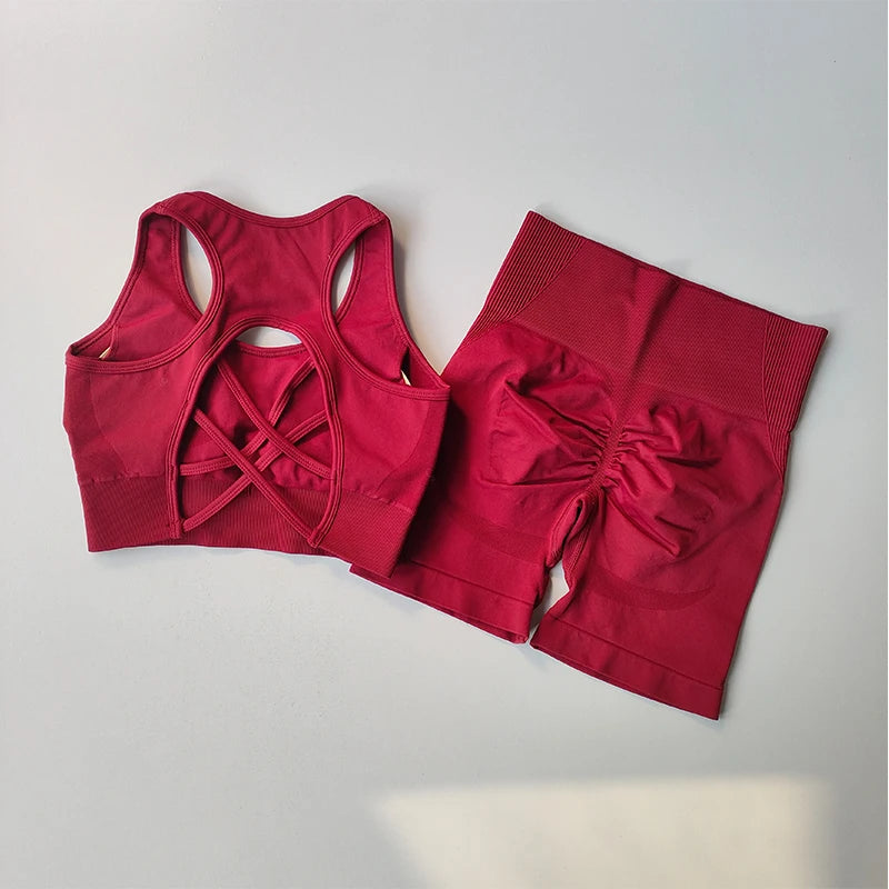 2 PCS Women's Seamless Training Set