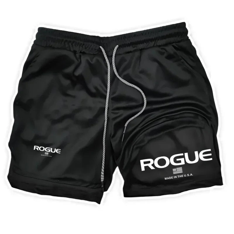 Rogue Gyms Men's Sports Shorts 2-in-1  Double Layer