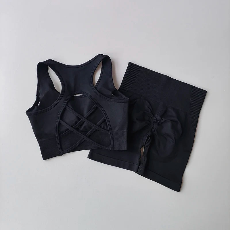 2 PCS Women's Seamless Training Set