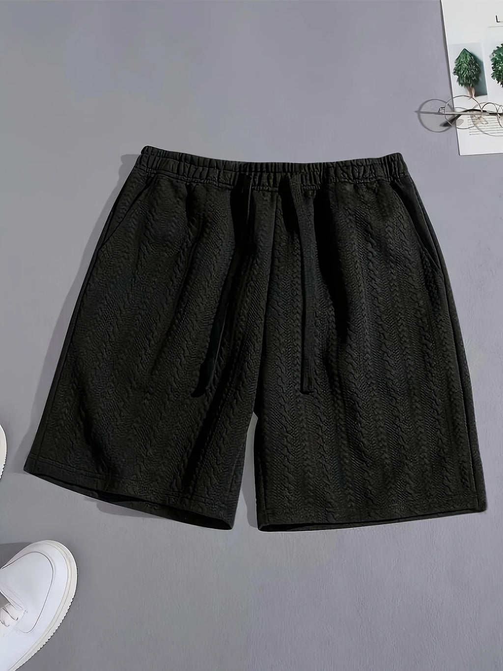 Men's Knitted Plain/ Sports & Casual Shorts