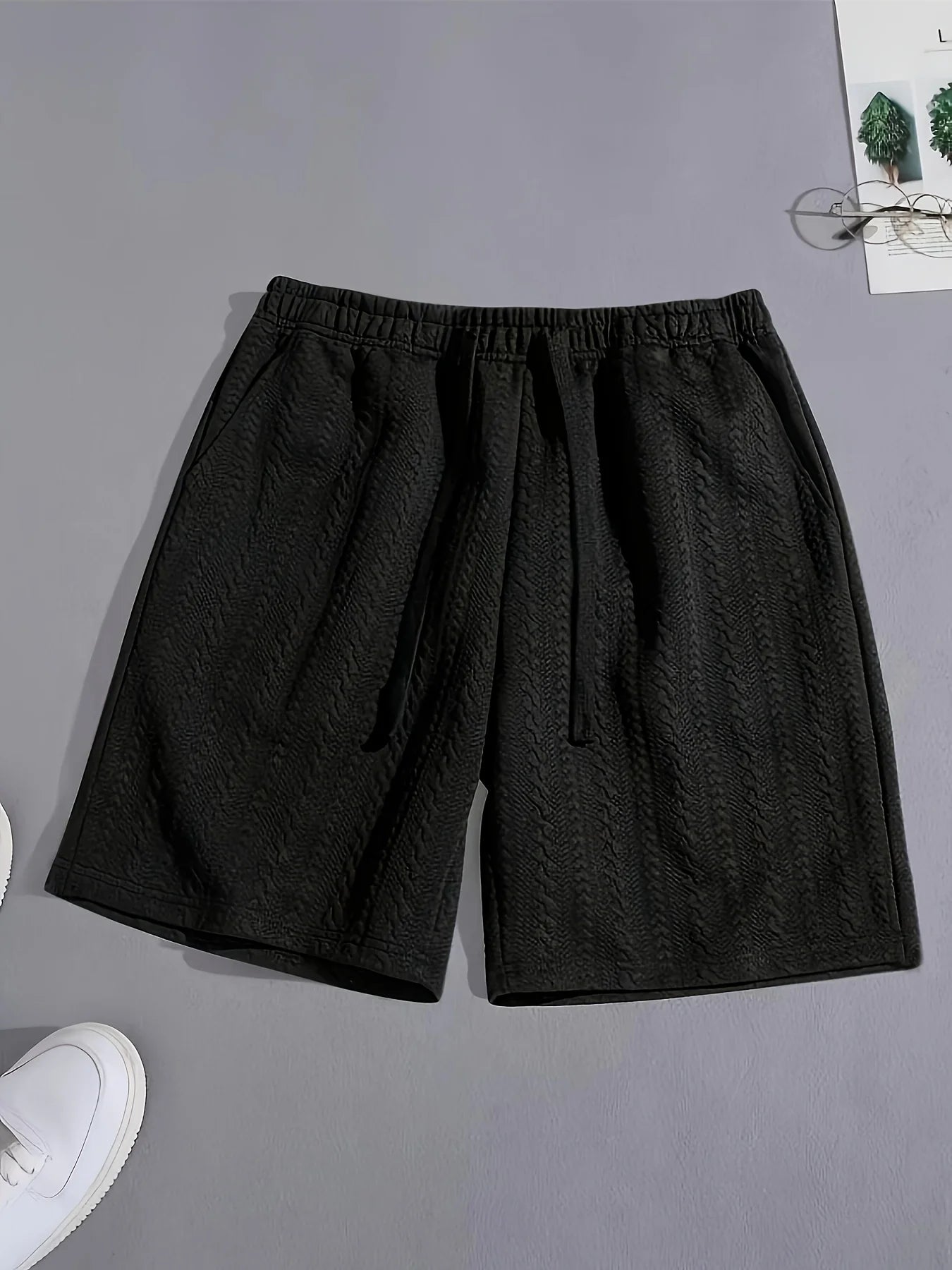 Men's Knitted Plain/ Sports & Casual Shorts