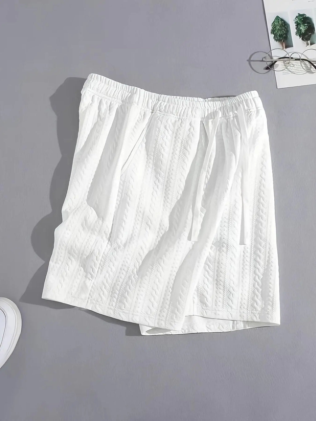 Men's Knitted Plain/ Sports & Casual Shorts