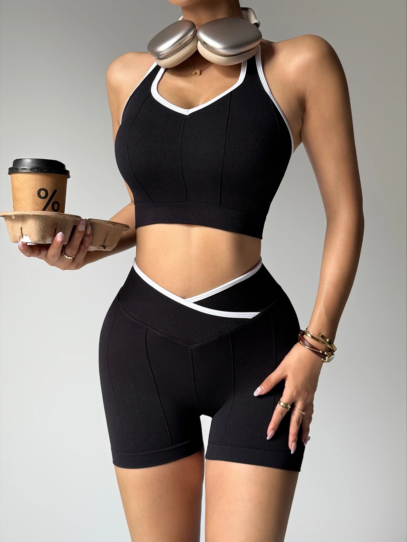 BalkZed Black and White Patchwork Set