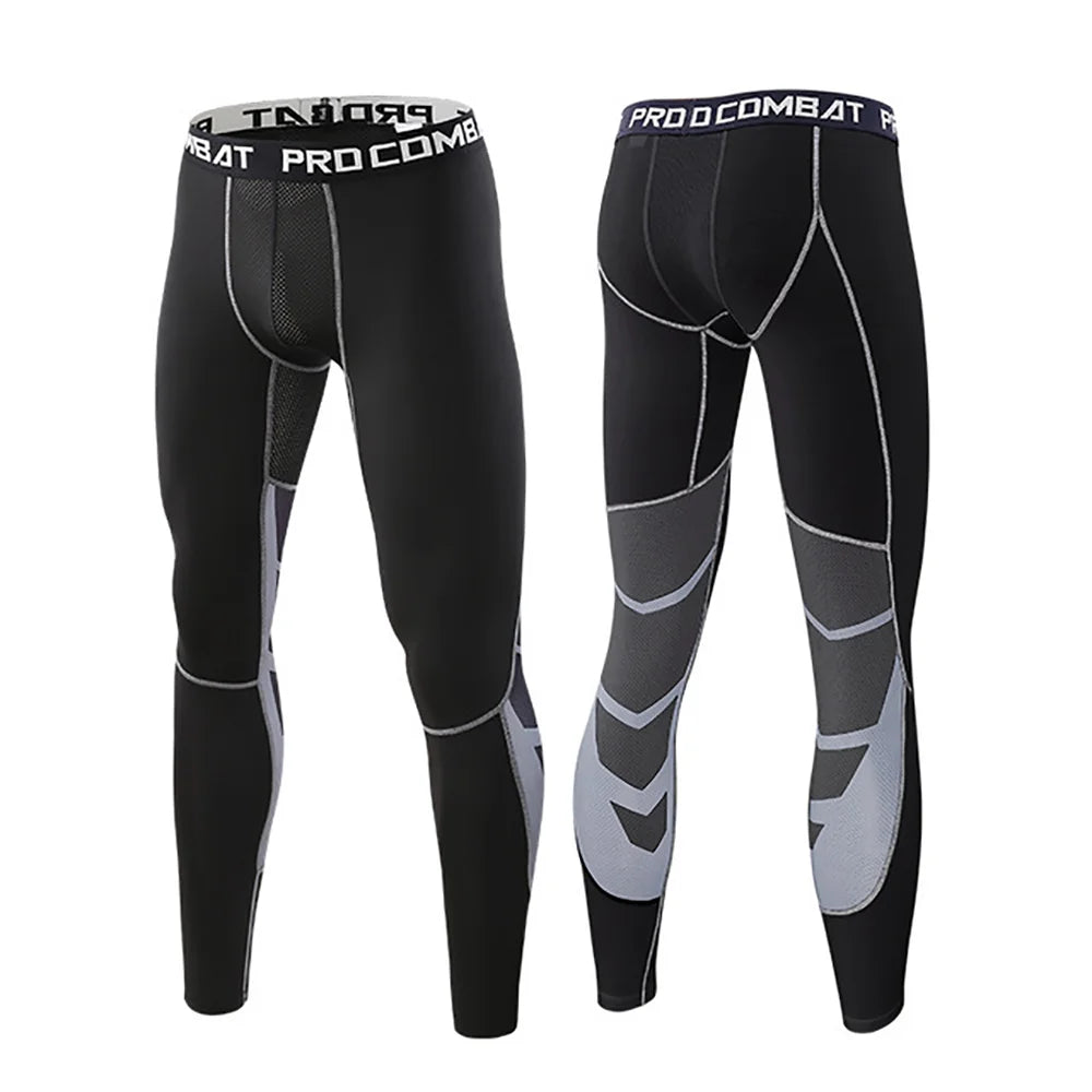 Sports Fitness Trousers Men's Milk Silk Stretch Skinny Ultra-Thin Quick-Dry Running Basketball Training Leggings