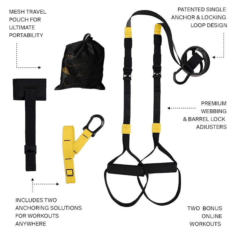 Training Straps/ Adjustable Pull Rope Resistance Bands Set