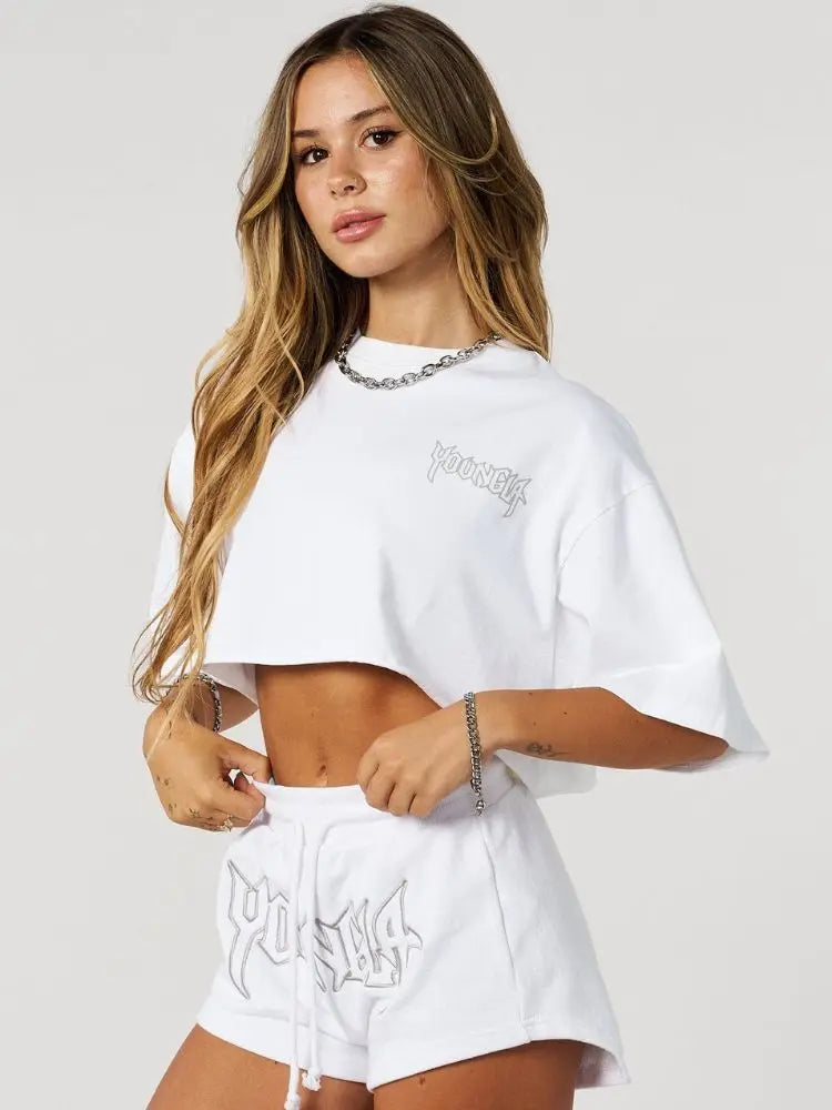 Crop Top Short Sleeve T Shirts