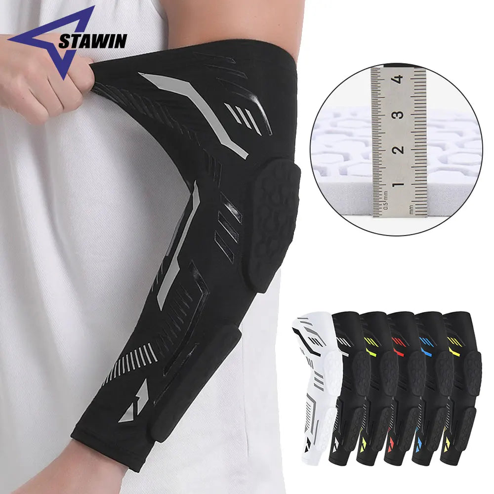 1 Pcs Sports Padded Arm Sleeves/Protective Compression Elbow Pad