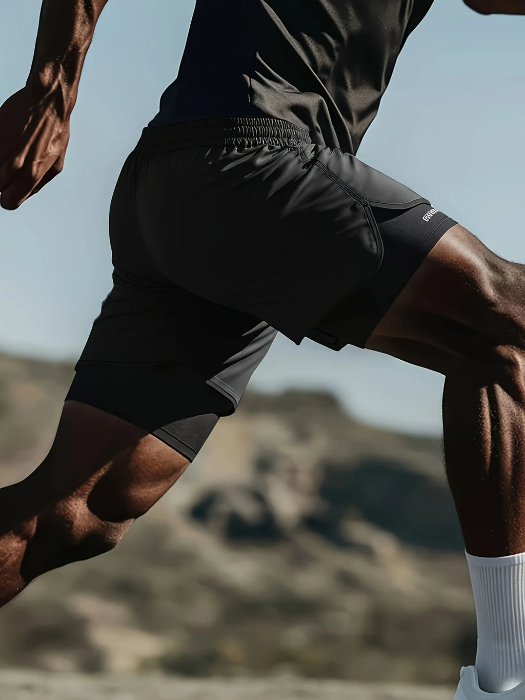 Men's Two-in-one Sports Shorts 